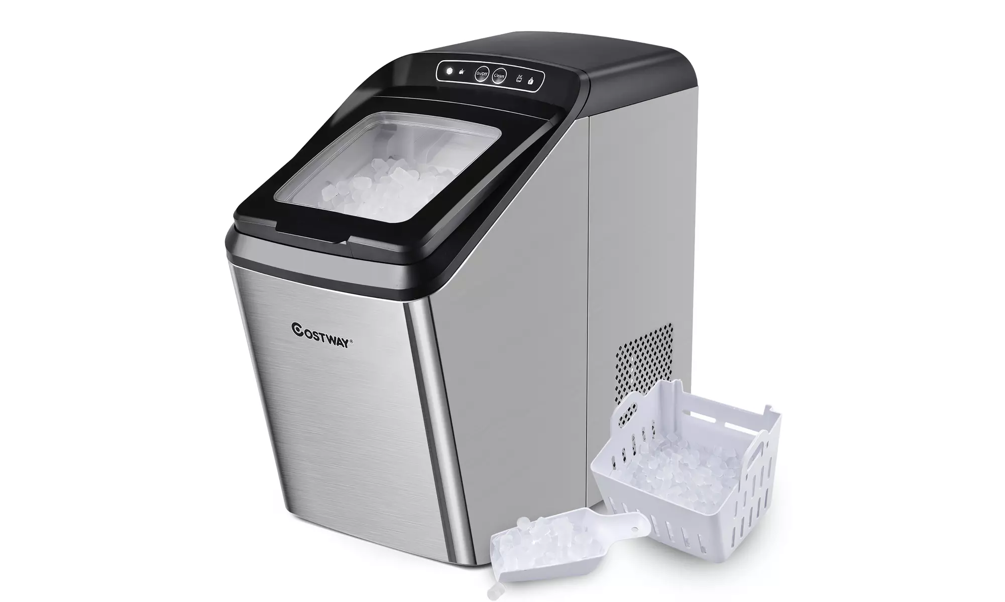 Nugget Ice Maker Machine Countertop Chewable Ice Maker 29lb/Day Self-Cleaning - Primary Image