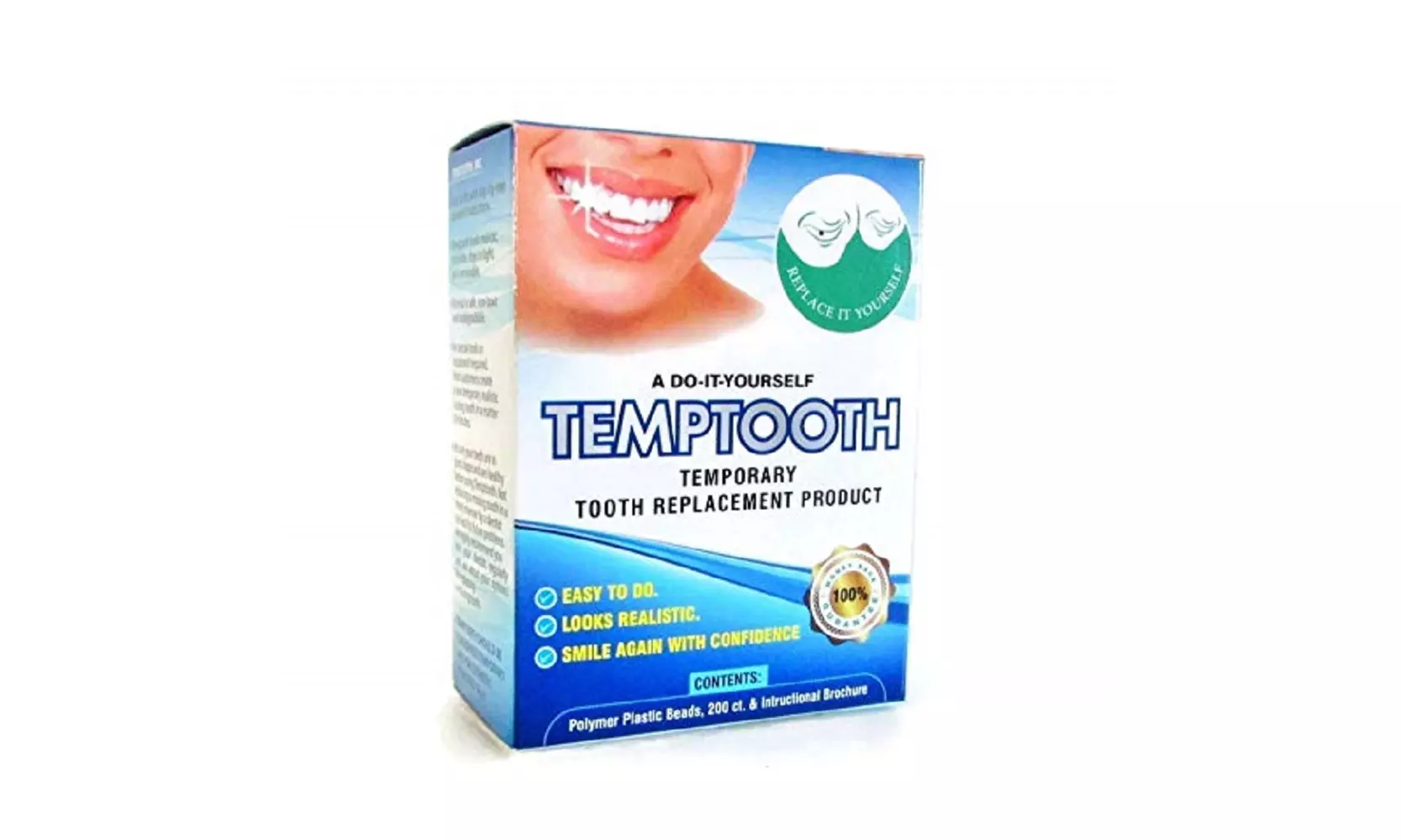 Temptooth #1 Seller Trusted Patented Temporary Tooth Replacement Product  - Primary Image