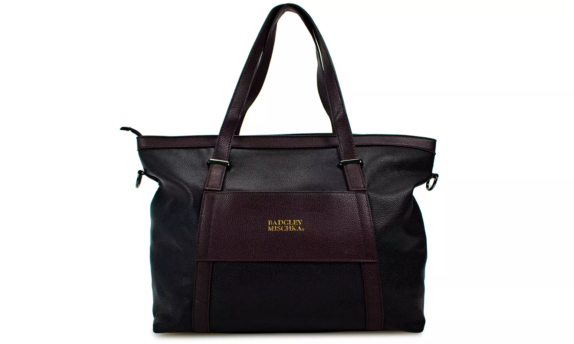 BADGLEY MISCHKA Anna XL Vegan Leather Weekender Tote Bag