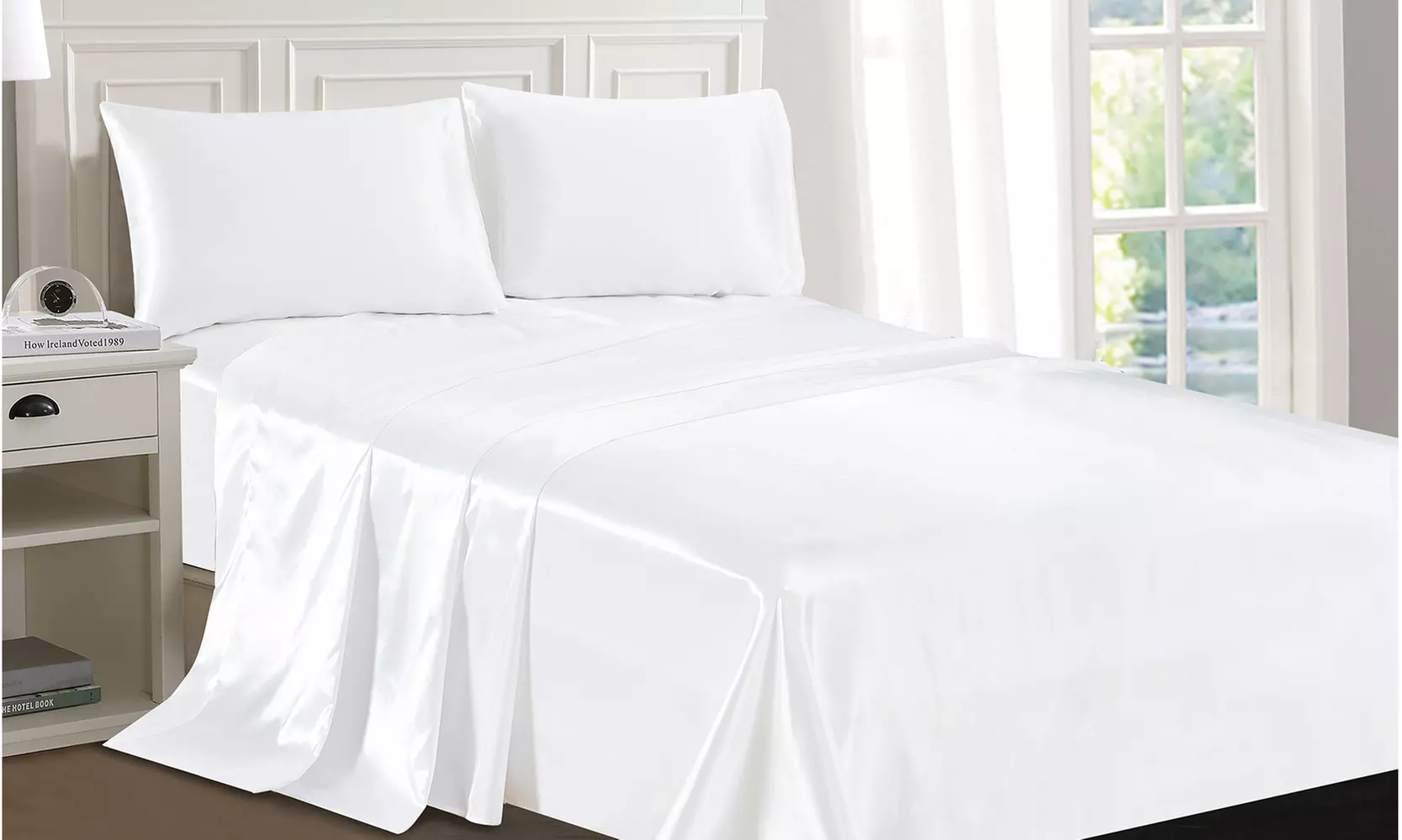 Silky Luxury Home Satin Sheet Set (4-Piece) - Primary Image