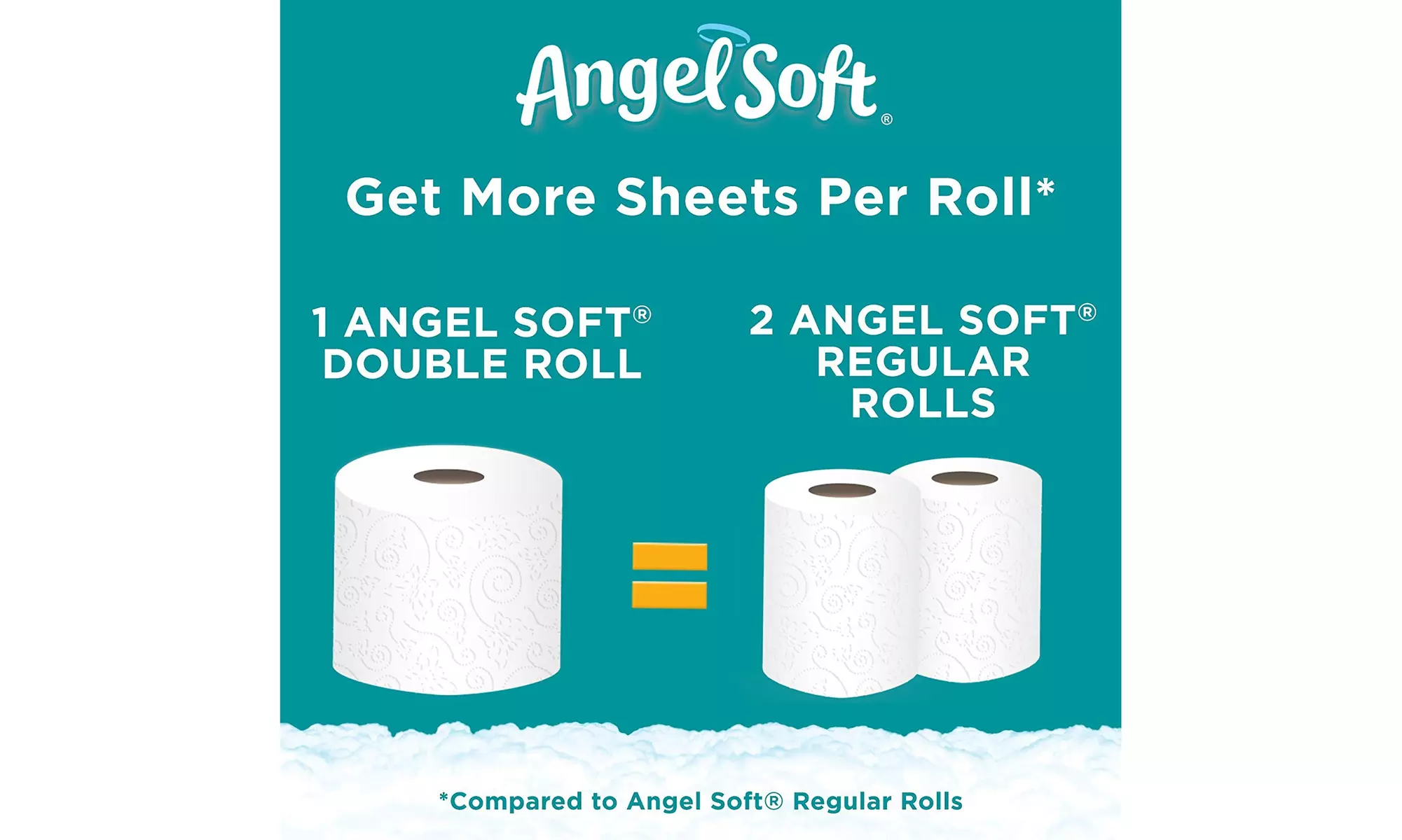 Soft Toilet Paper, 12 Double Rolls, - Second Medium