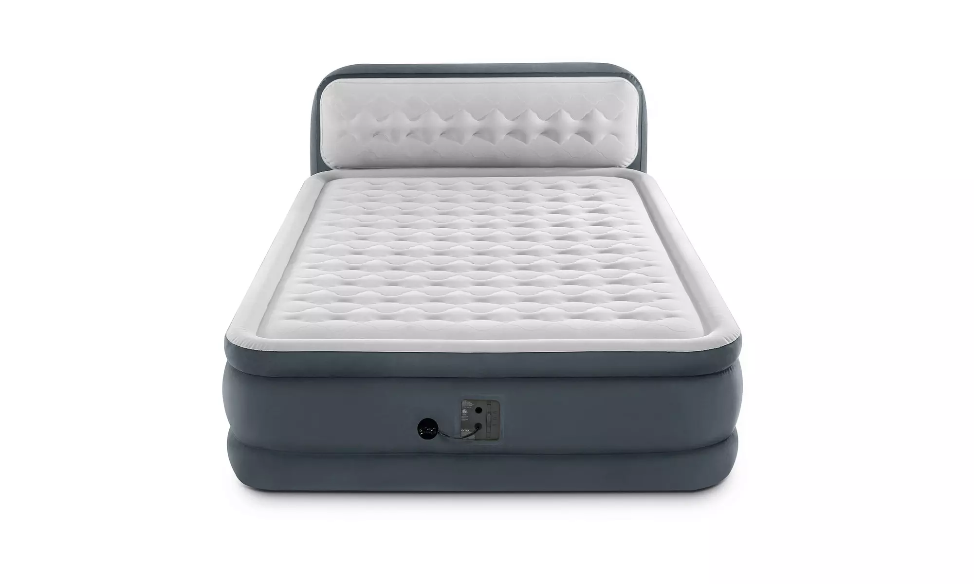Intex 64447EP Ultra Plush Deluxe Air Mattress with Pump and Headboard, Queen - Primary Image