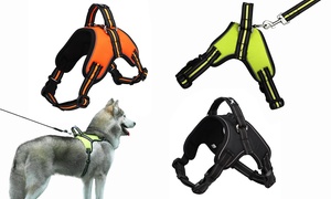 No-Pull Adjustable Dog Walking Harness Reflective Material Outdoor Pet Vest