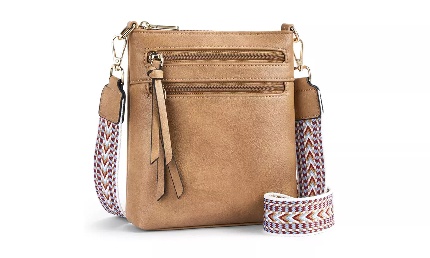 Small PU Leather Crossbody Bag for Women 