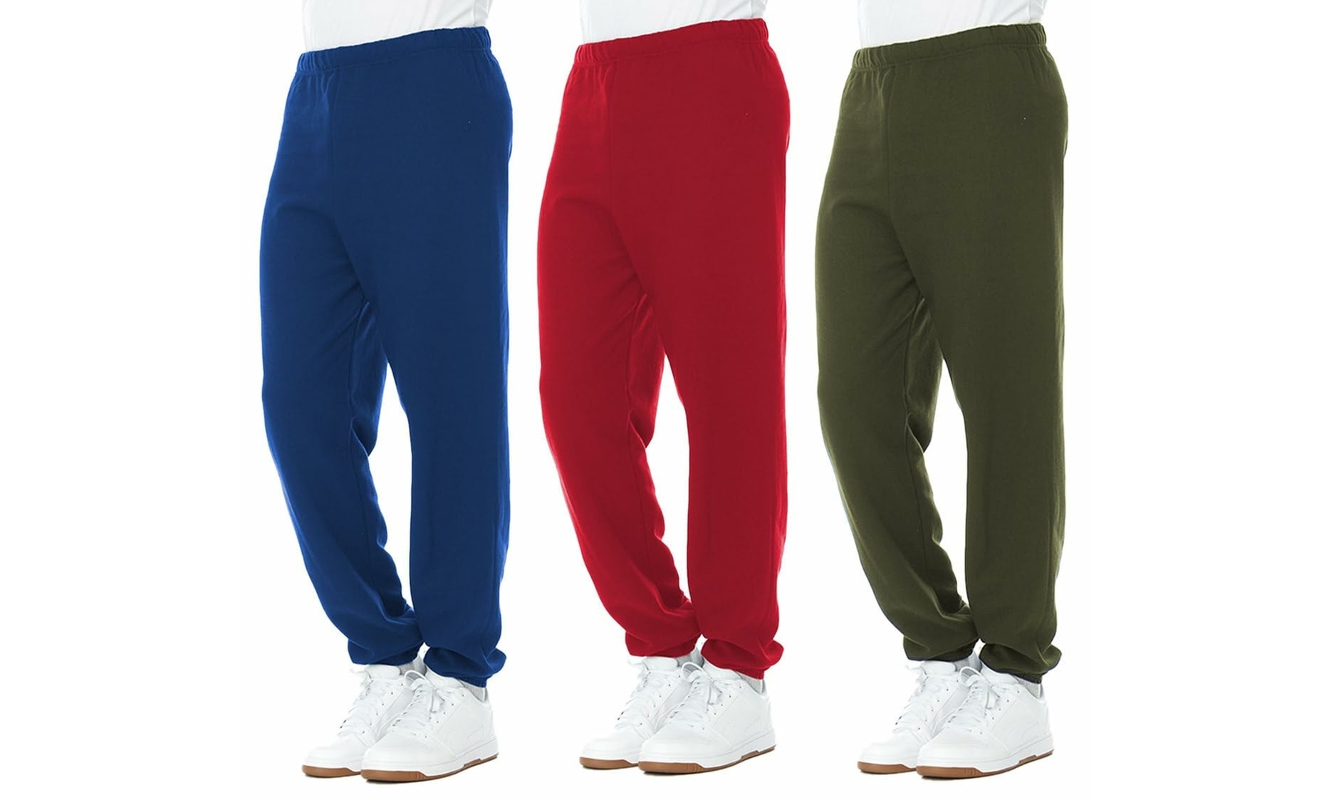 Yacht & Smith Mens 3 Pack Lounge Jogger Sweatpants