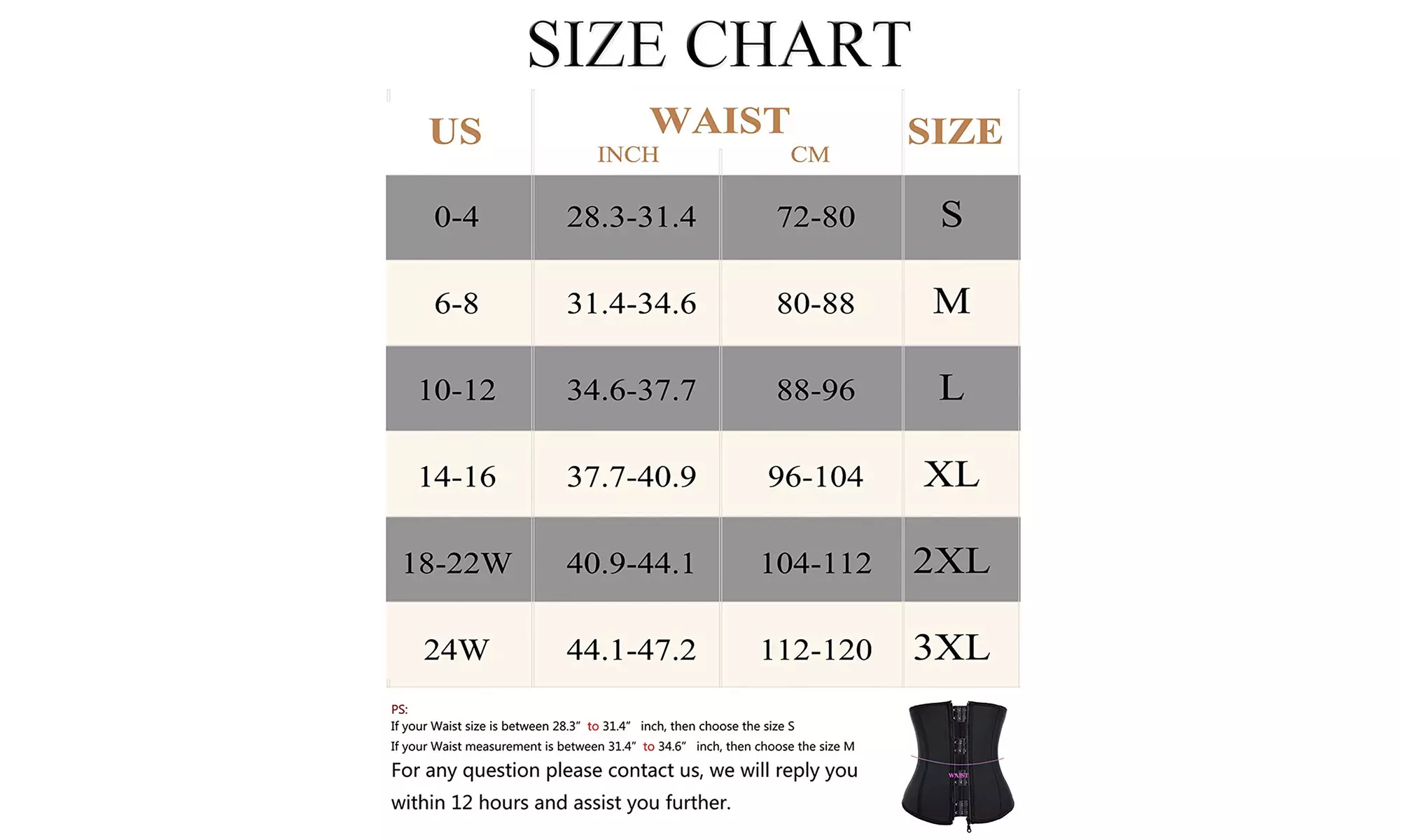 LODAY Neoprene Sauna Waist Trainer Corset for Weight Loss Hot - Second Medium