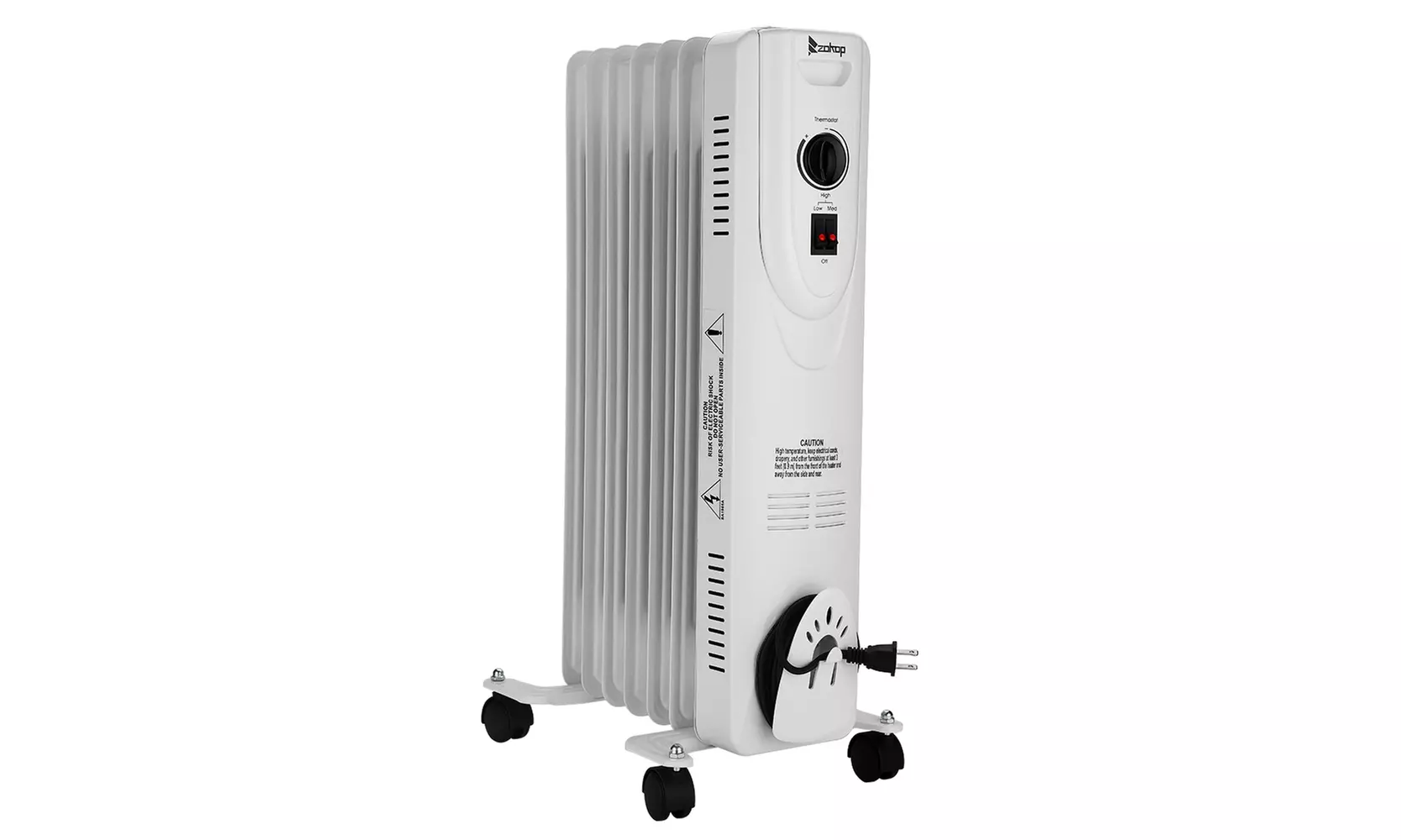 1500W Portable Oil-Filled Radiator Space Heater with Overheat Protection - Second Medium