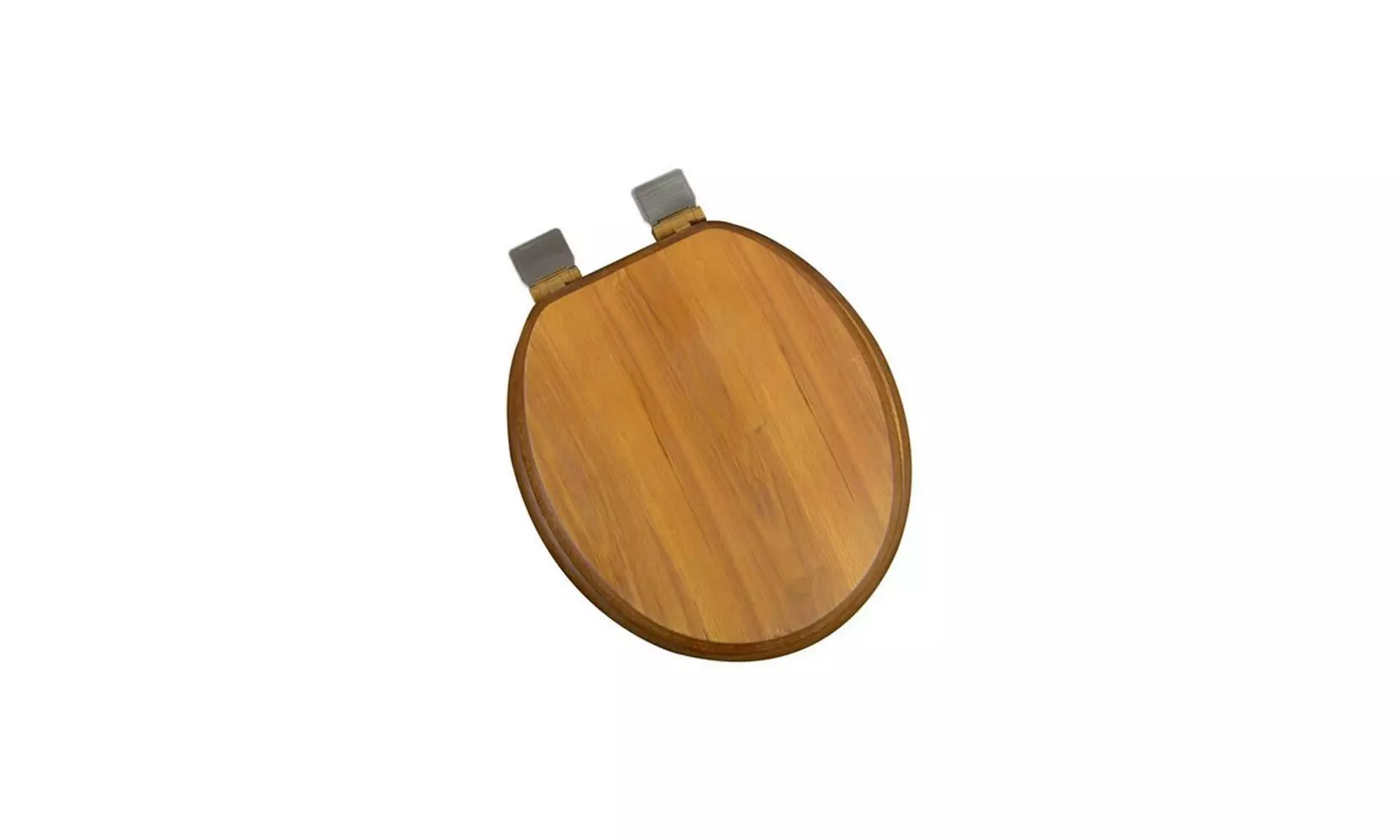 Plumbing Technologies 5F1R1-17BN Decorative Wood Round Front Toilet Seat - Primary Image