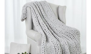 Kathy Ireland Chunky Chenille Plush Throw