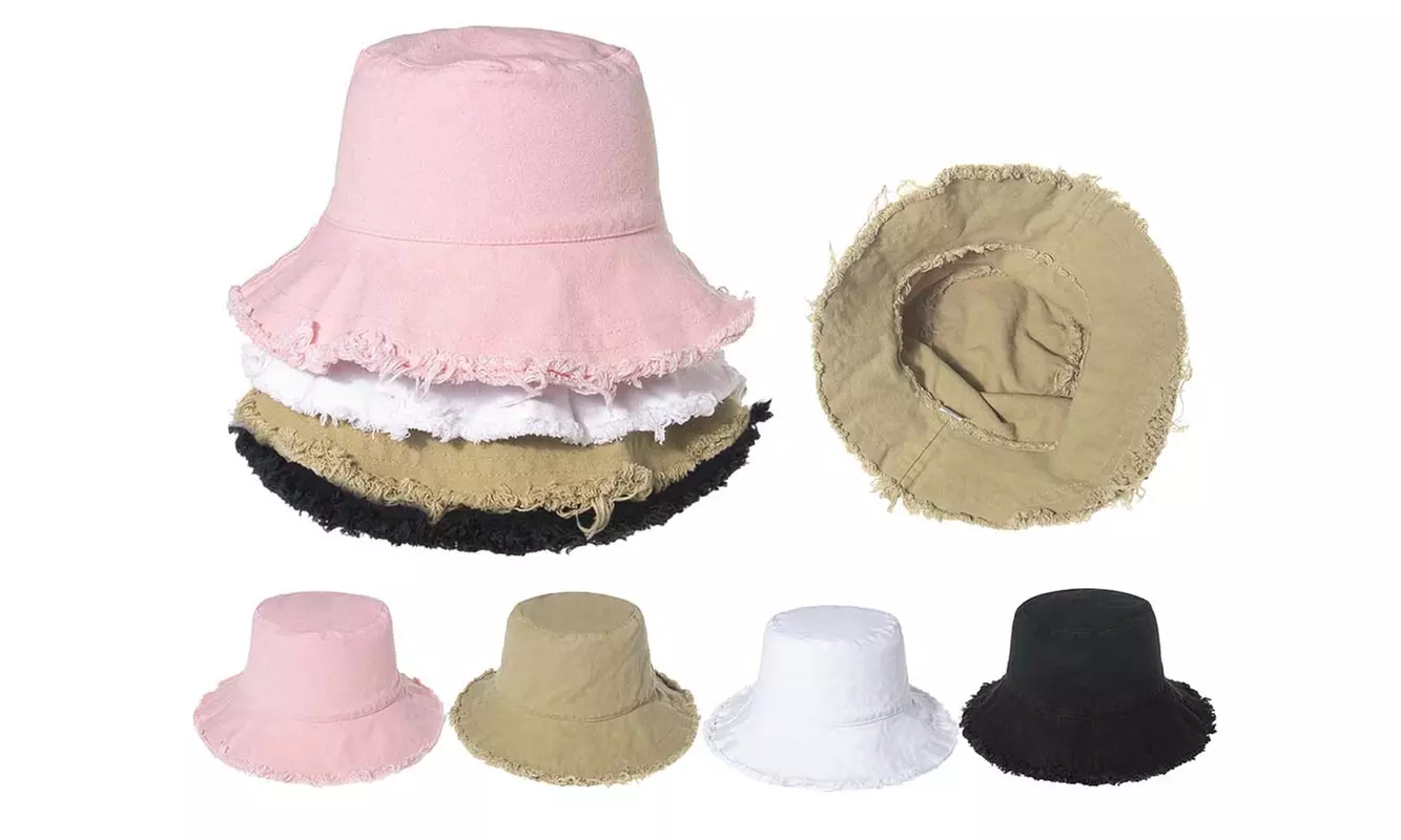 Womens Sun Hats Summer Bucket Hat Beach Vacation Travel Hat - Primary Image
