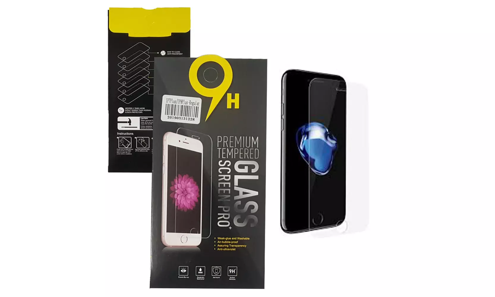 Premium Tempered Glass Screen Protector For Apple iPhone 7 Plus, iPhone 8 Plus - Primary Image