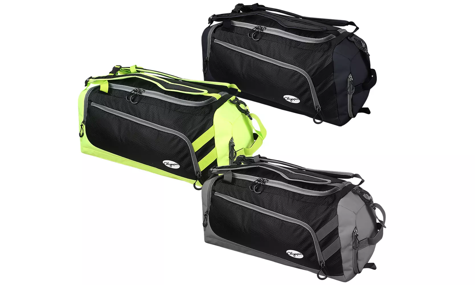 Olympia USA Blizzard 22" Gym Duffel with Backpack Straps - Primary Image