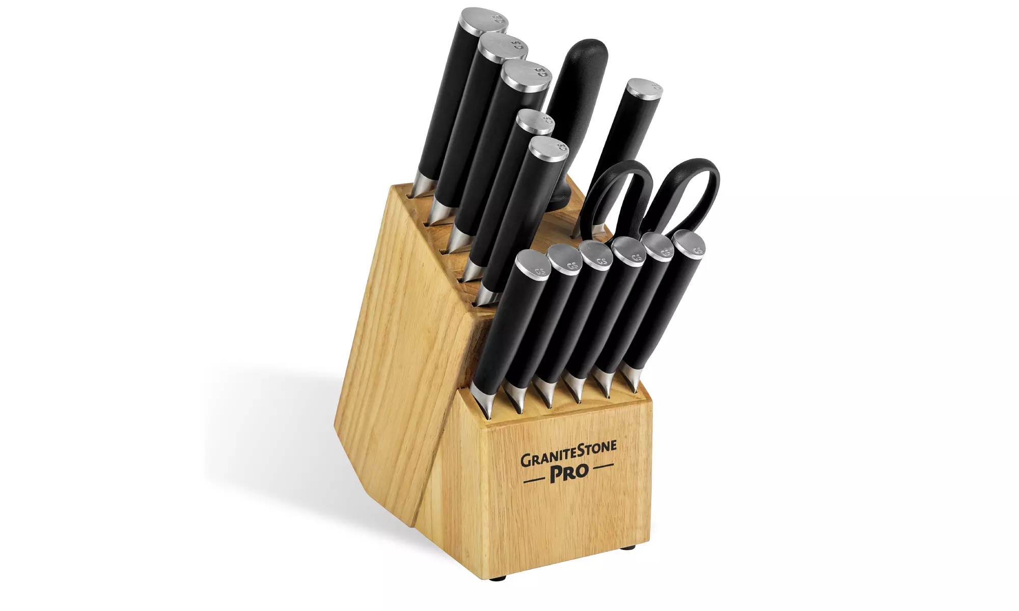 GraniteStone Nutriblade Pro 14-Piece Stainless Steel Premium Knife Block Set