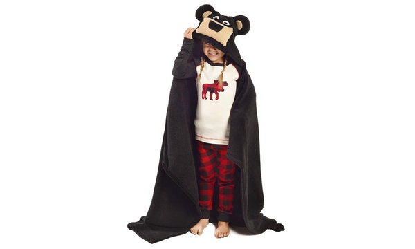 Lazy One Animal Blanket Hoodie for Kids Hooded Blanket Wearable Blanket