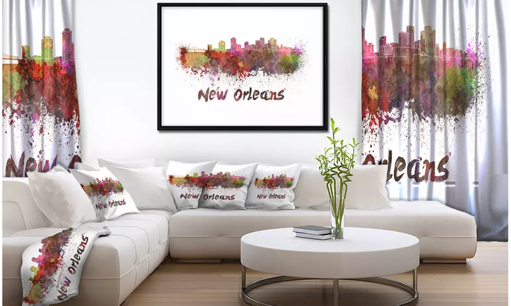 New Orleans Skyline - Cityscape Framed Canvas Artwork Print - Primary Image