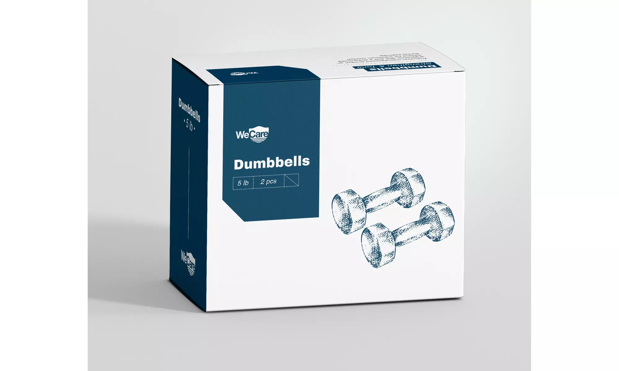 WeCare Neoprene Coated Dumbbells for Non-Slip Grip (Set of Two)