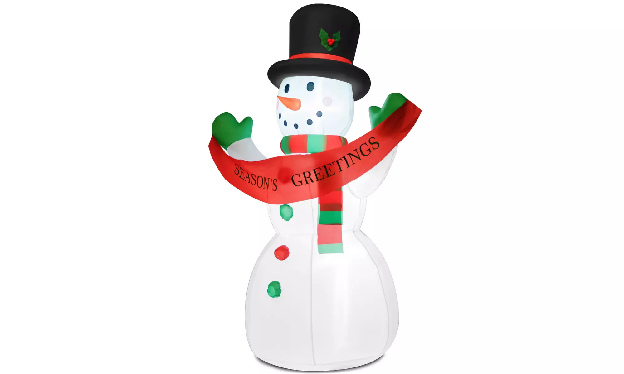 Costway Inflatable 6FT LED Christmas Snowman Blow-Up Holiday Party Decorations