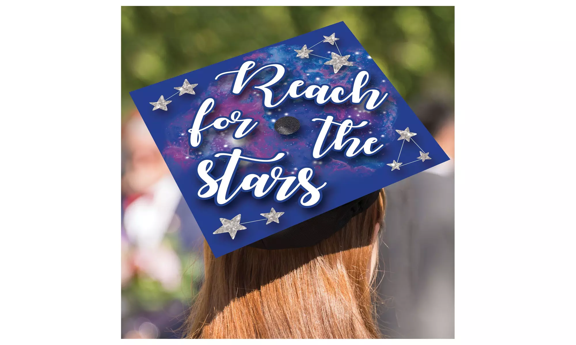 Reach For The Stars Graduation Cap Decorating Kit (2-pack) - Primary Image