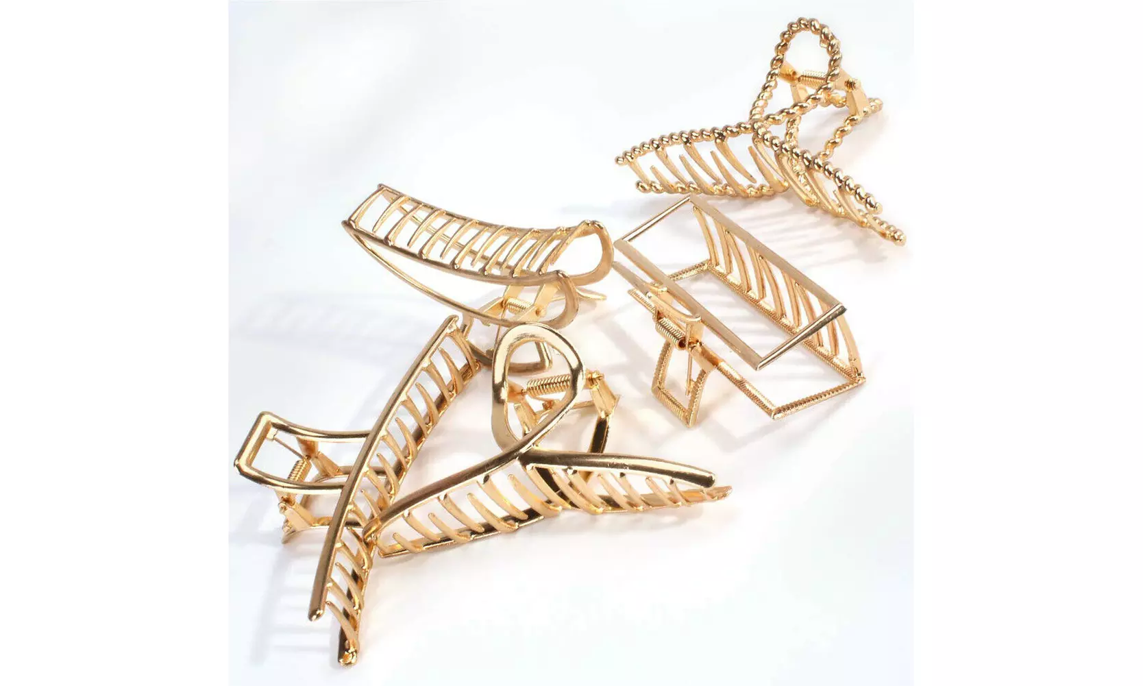 US 5-10 Pack Metal Jumbo Hair Claw Clip Large Strong Hold for Thick Hair Nonslip