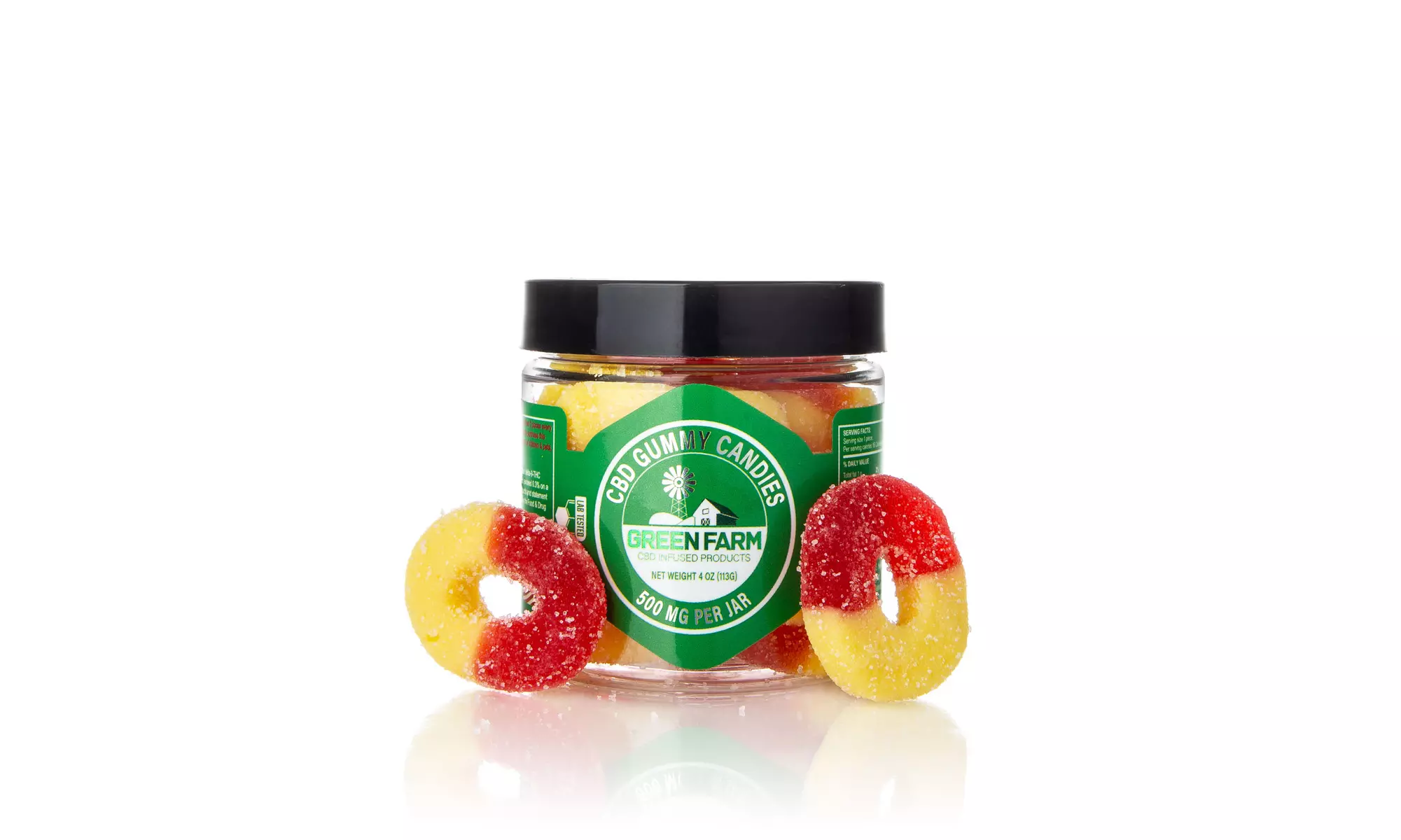 Fruit Flavored Gummies with 100% Organic CBD (500MG - 5000MG) from Green Farm