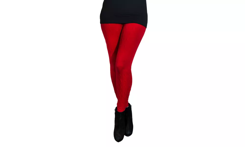 LuxMob CABLE Knit leggings - Primary Image