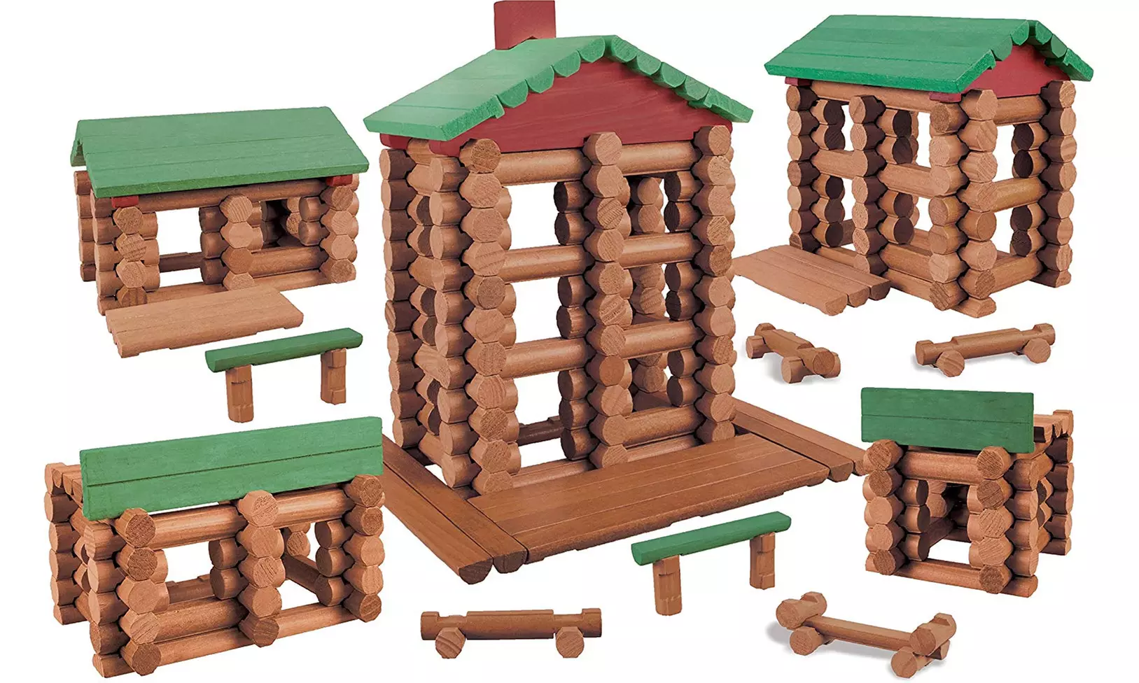 LINCOLN LOGS - Collector's Edition Village - 327 Pieces - Second Medium