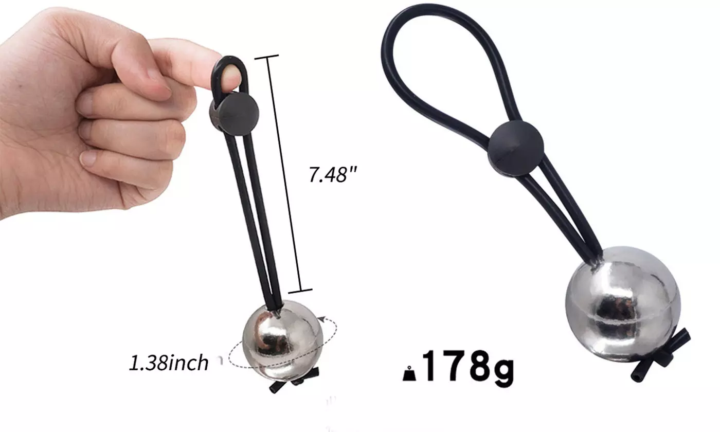 Silicone Ball Penis Extender Enlarger Stretcher Strap Ball Weight Ring