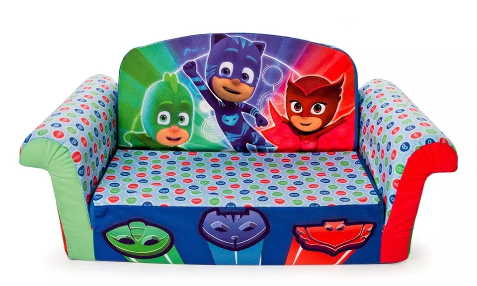 Marshmallow Furniture Children's 2 in 1 Flip Open Foam Sofa, PJ Masks - Primary Image