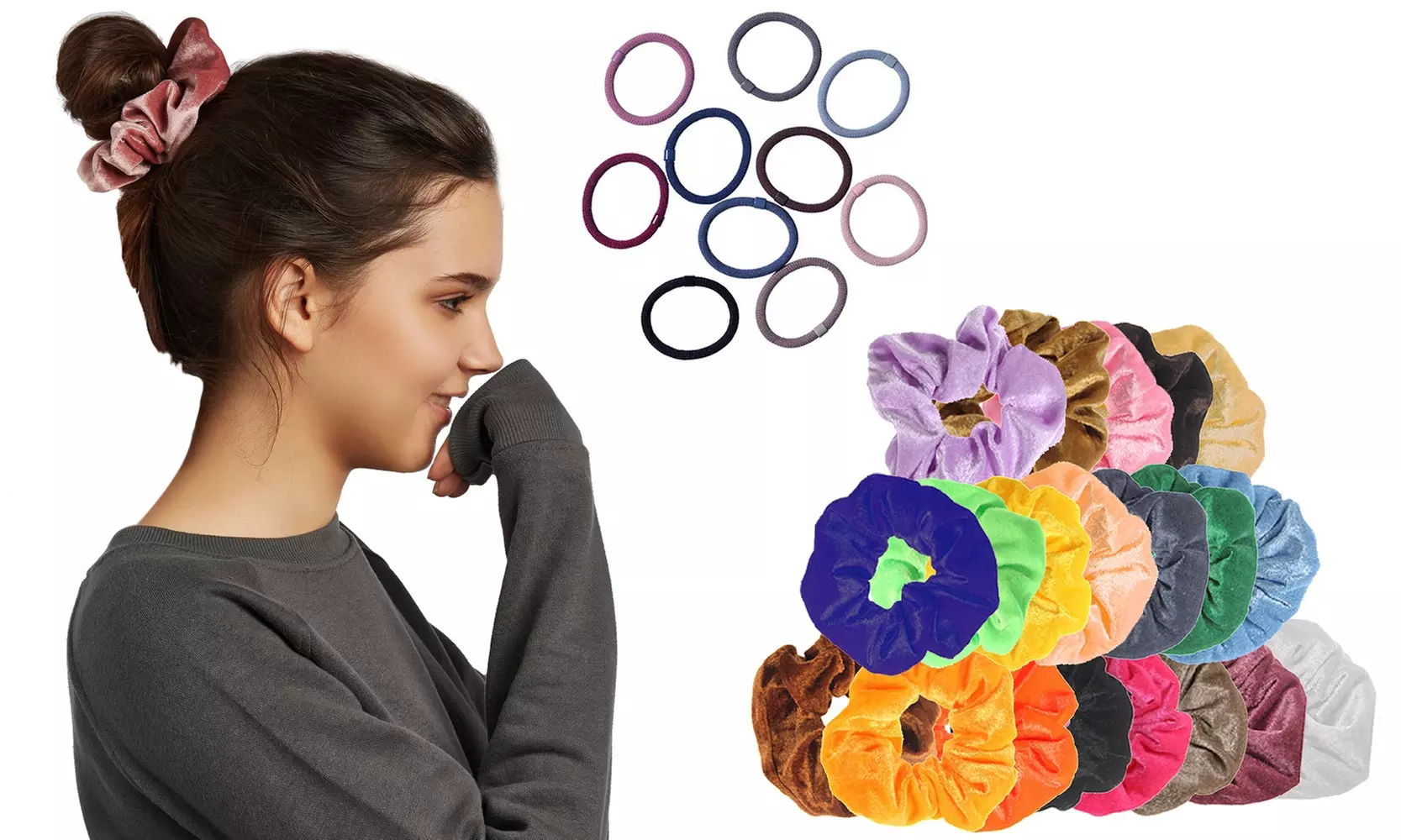 Rainbow Solid Color Elastics - Primary Image