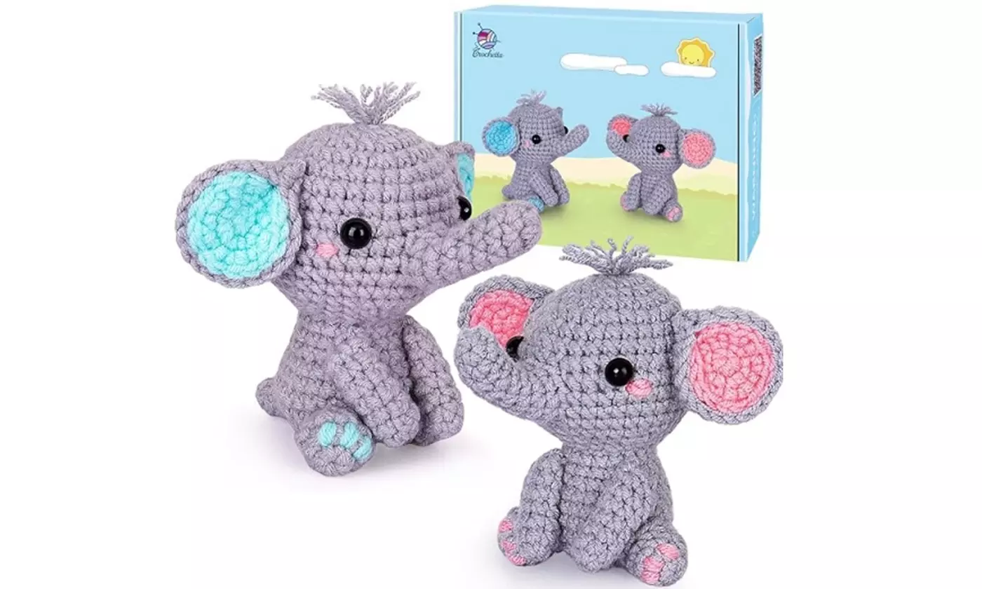 iMounTEK Crochet Kit for Beginners DIY Knitting Supplies (Multi-Options)