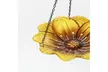 Glass Yellow Flower Bowl Hanging Bird Feeder - Second Medium