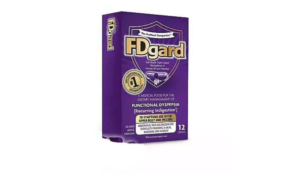 FDgard Functional Dyspepsia Abdominal Discomfort Reliever 12 Caps - Primary Image