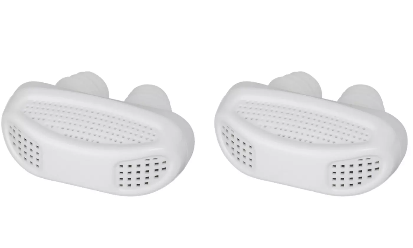 Pack of 2 Anti Snoring Devices Nose Vents Plugs Clip Air Purifier - Second Medium