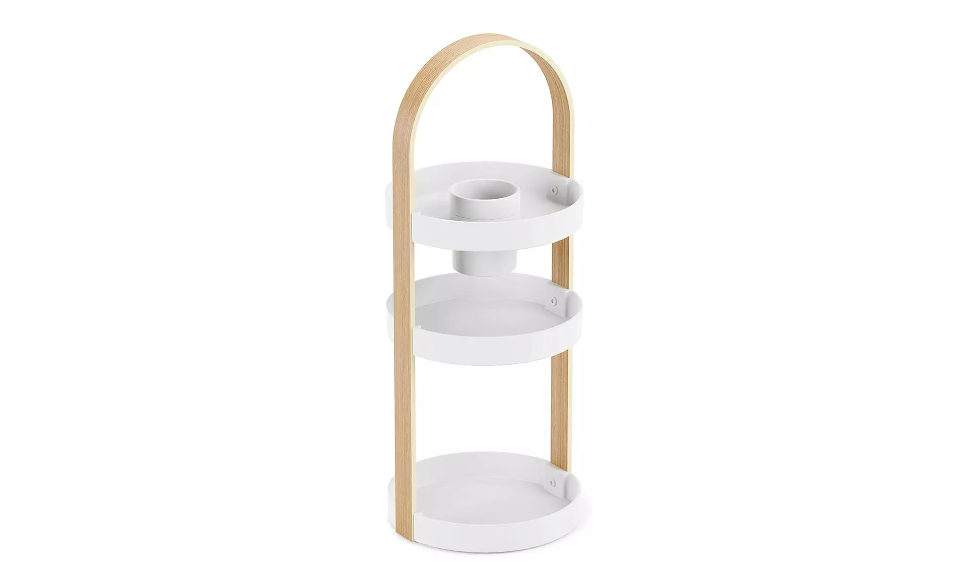 Umbra Bellwood Cosmetic Organizer (White-Natural) - Primary Image