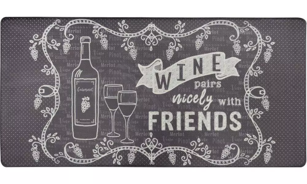 Nicole Miller- Anti-Fatigue Embossed Kitchen Mat (20" x 39") - Primary Image
