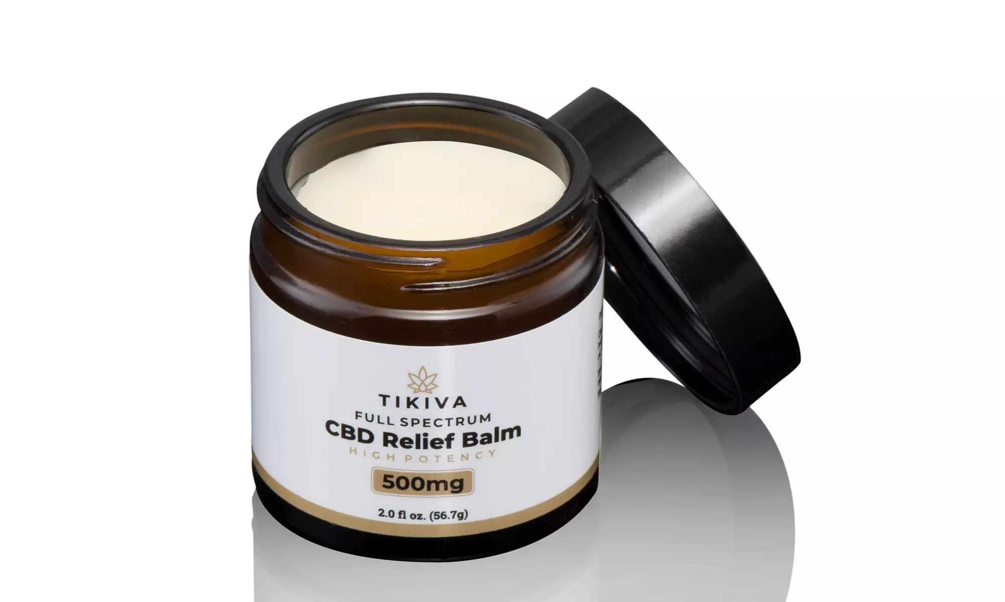 Tikiva 2oz. High Potentcy Full Spectrum CBD Pain Relief Balm - 500 or 1000mg