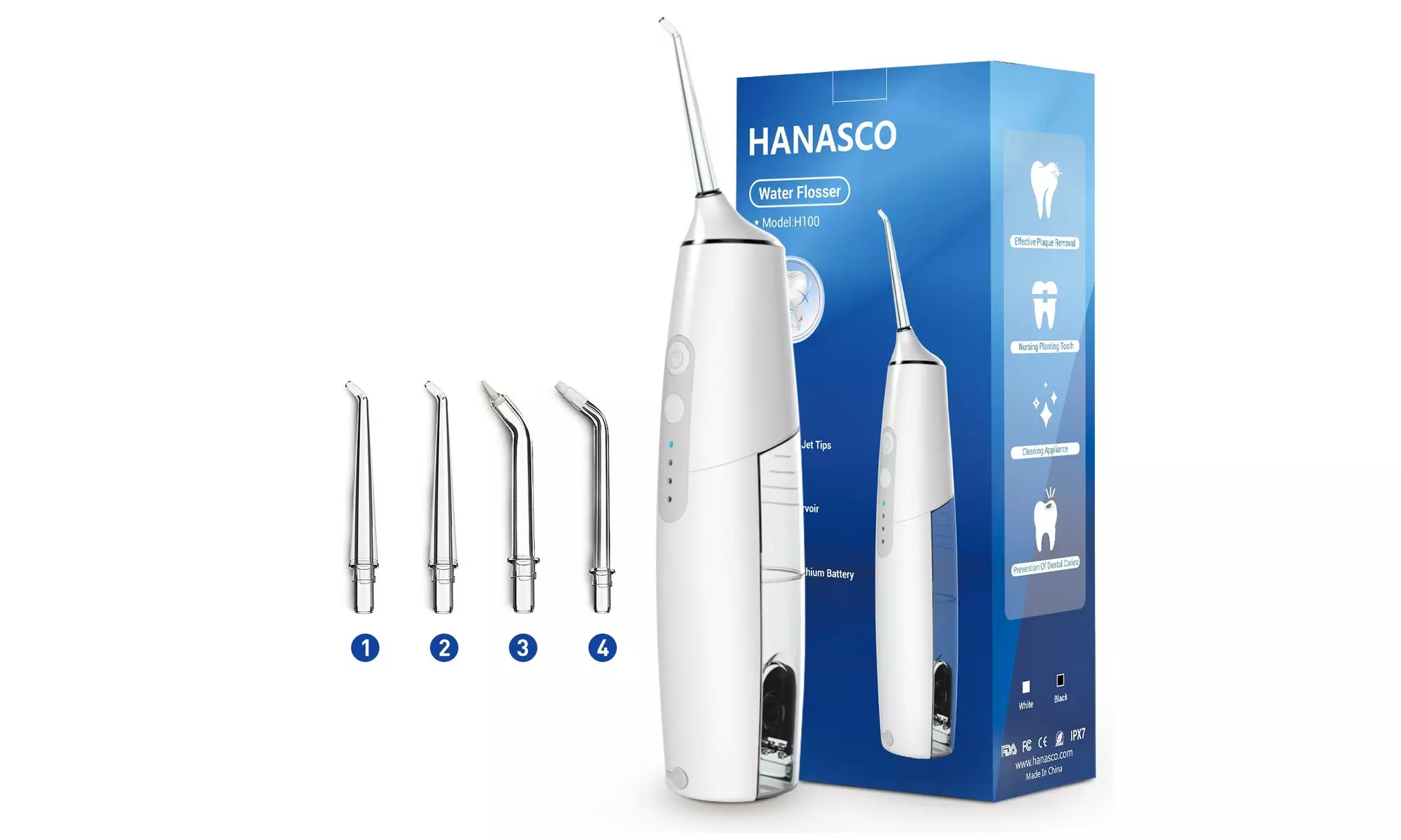  HANASCO Cordless Water Flosser Teeth - Primary Image