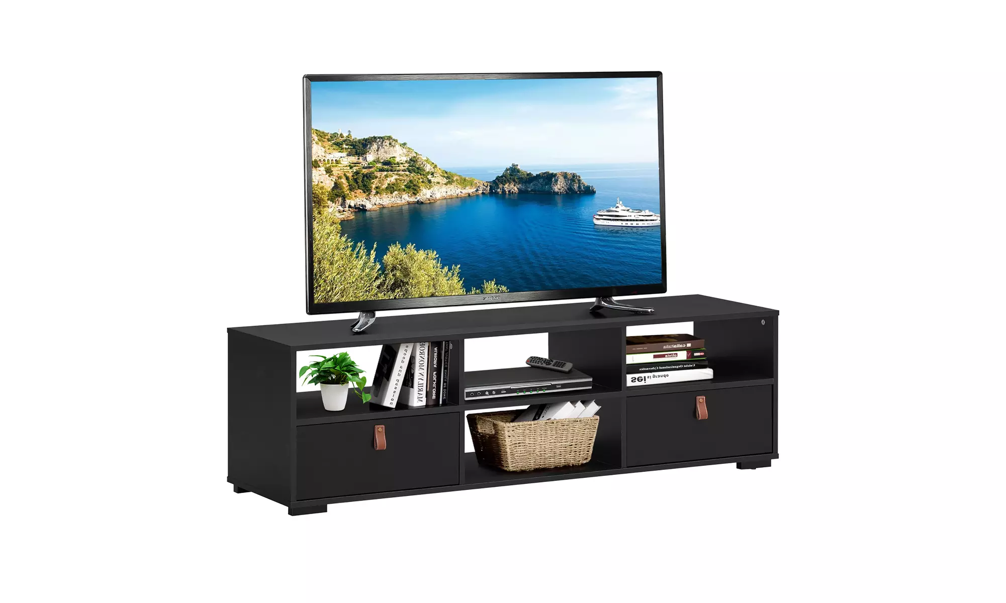 Costway TV Stand Entertainment Media Center Console for TV's up to 60'' - Primary Image