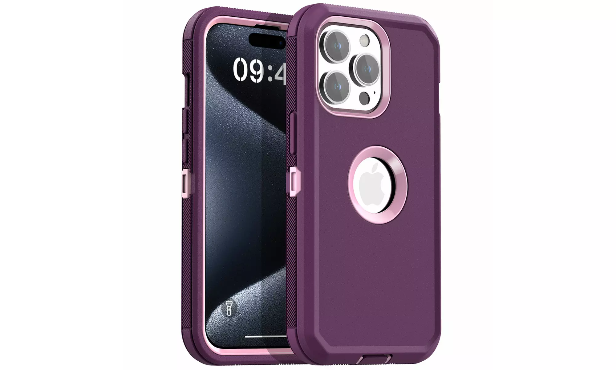 For iPhone 15 Pro Max/15 Case Shockproof Heavy Duty Rugged Cover Logo View