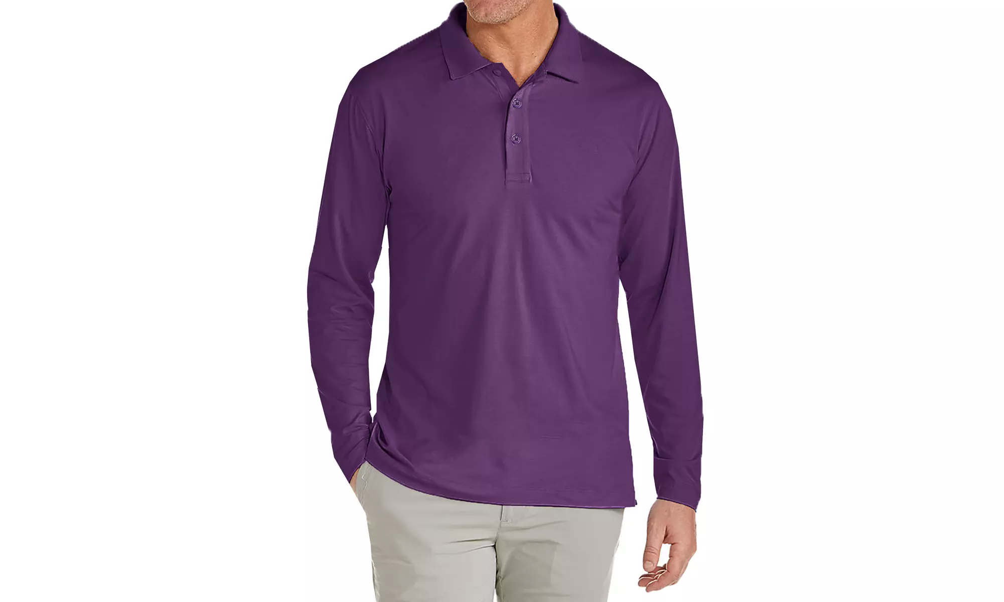 Galaxy By Harvic Men's Long Sleeve Pique Polo Shirt (S-2XL)