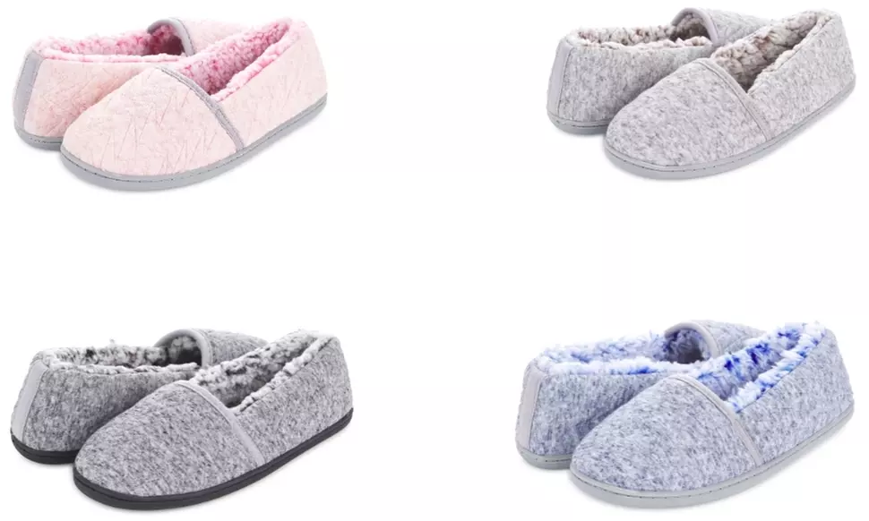 Floopi Women's Chloe Closed-Back Quilted Slipper