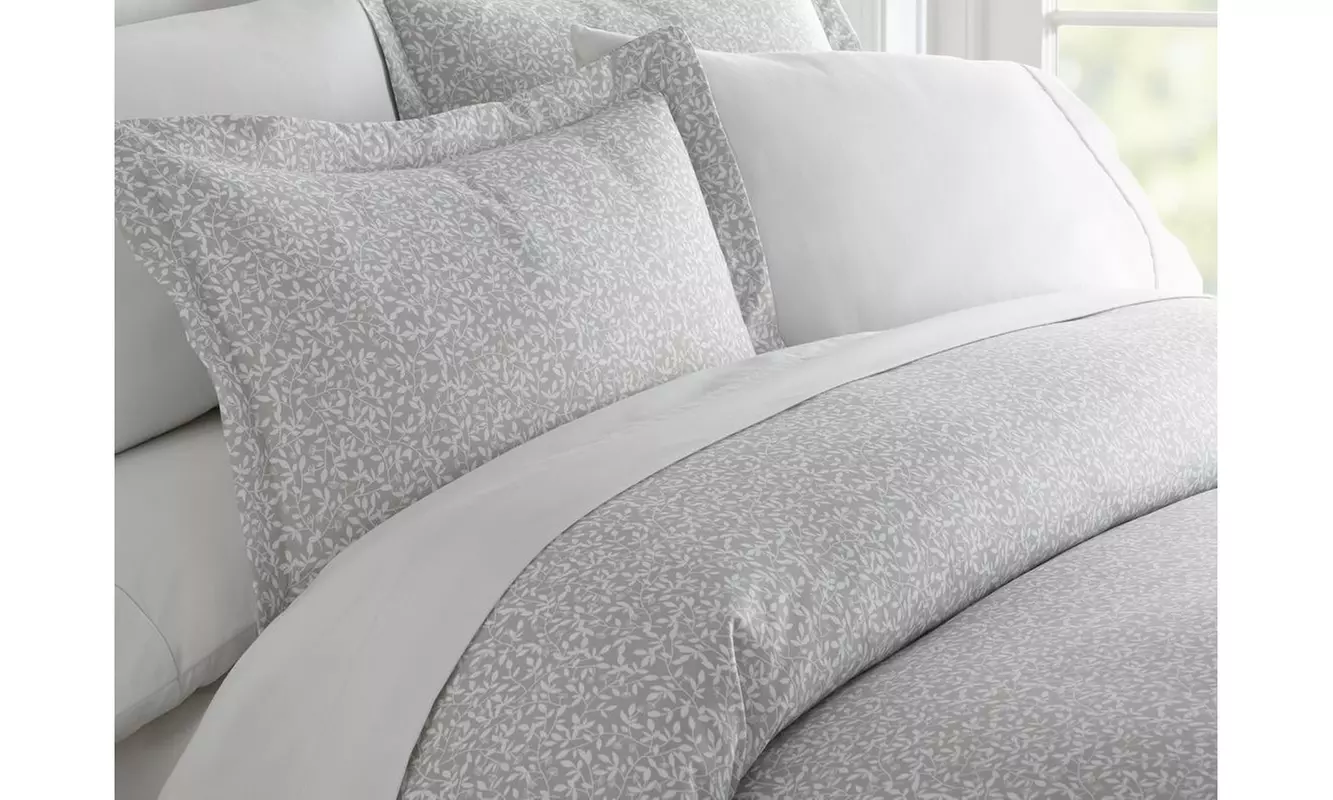 Merit Linens Premium Ultra Soft 3 Piece Patterned Duvet Cover Set