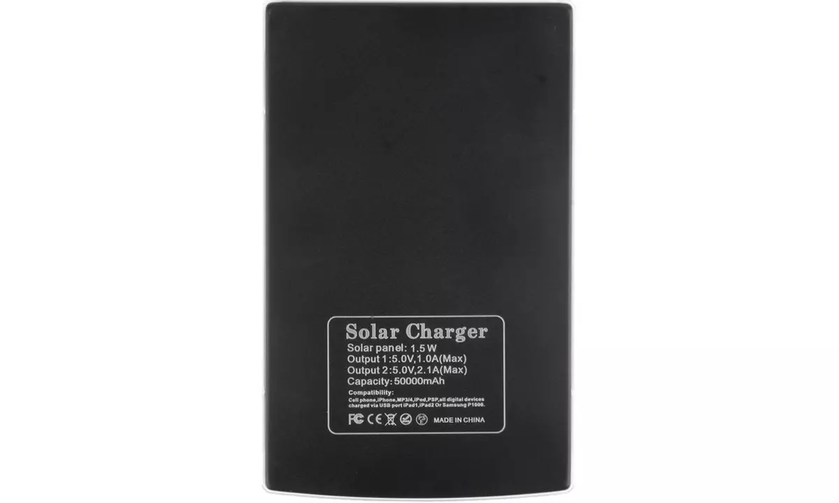 50000mAh Dual USB Portable Solar Power Bank - Second Medium