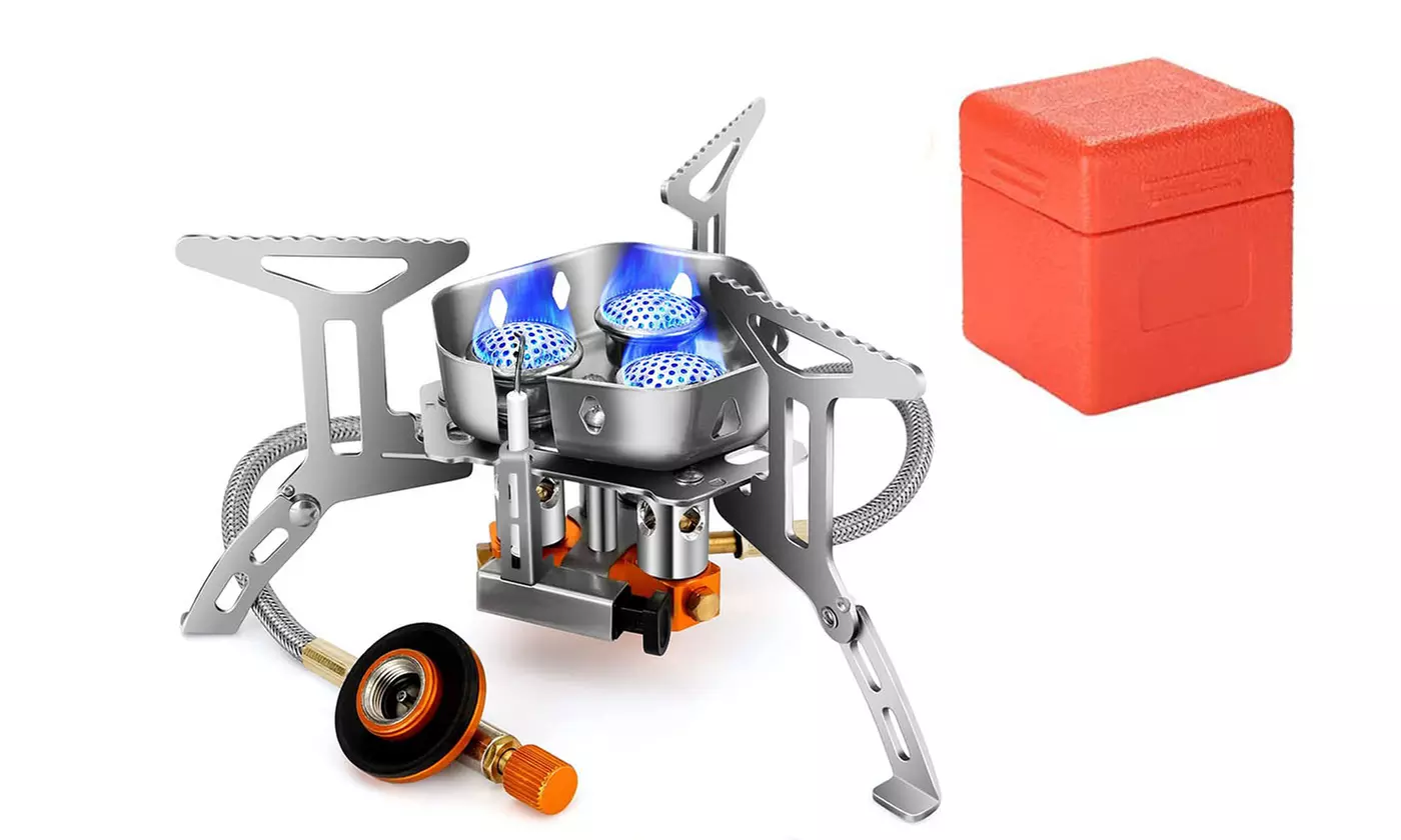 LakeForest 4000W Portable Butane Gas Stove with Piezo Ignition and Burner - Primary Image