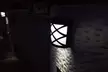 Spotlight Solar Wall Light In Lattice Design - Second Medium
