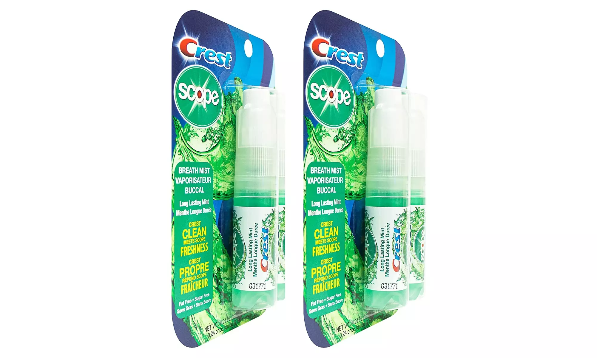 Crest Scope Two 2-Pack Mint Breath Mist Sprays - Second Medium