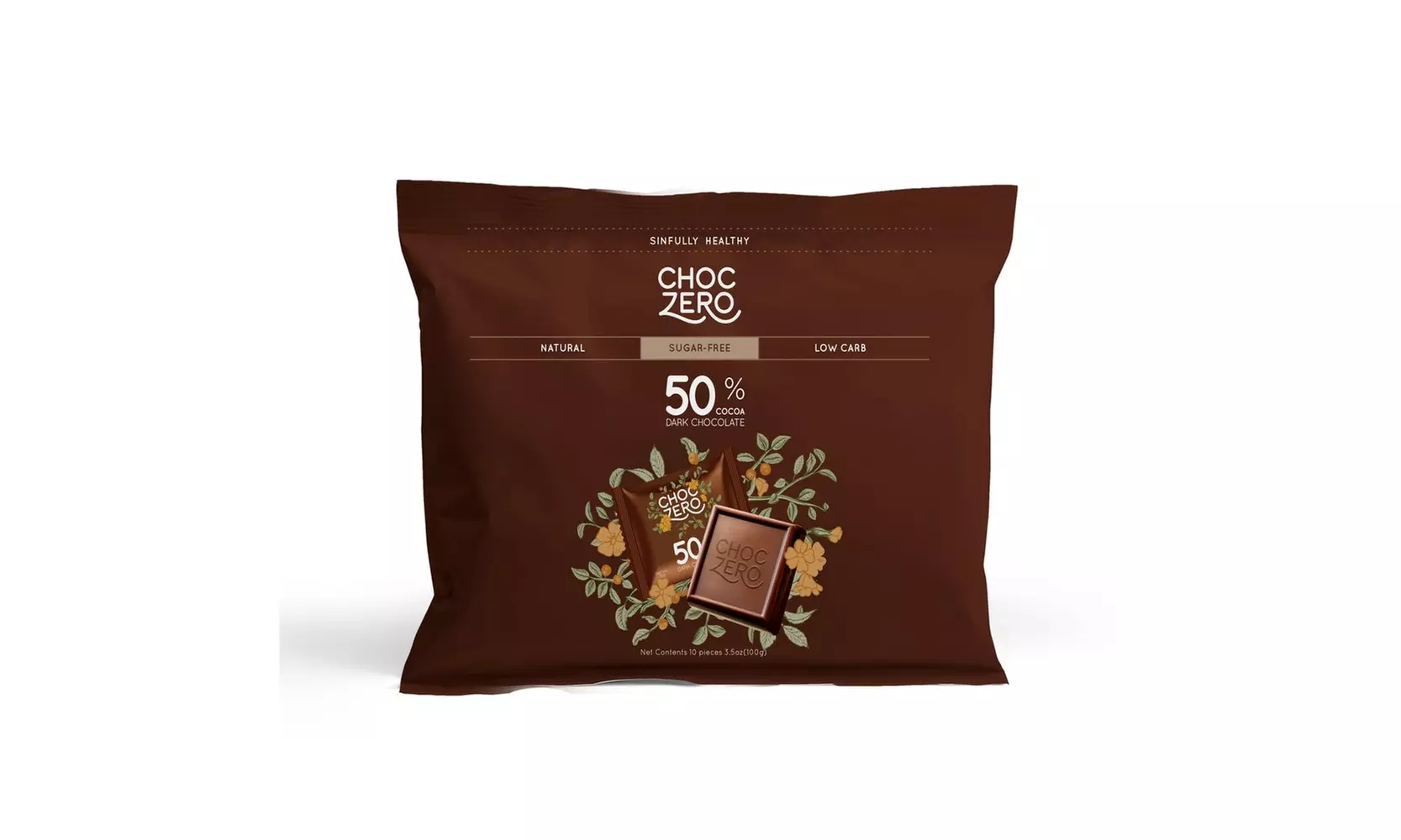 ChocZero 50% Dark Chocolate, Sugar free, Low Carb  Keto lifestyle - Second Medium