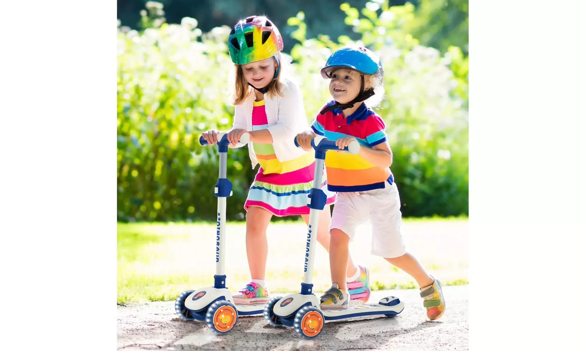 Costway 3-Wheel Kids Scooter Toddler Folding Balancing Kick Scooter