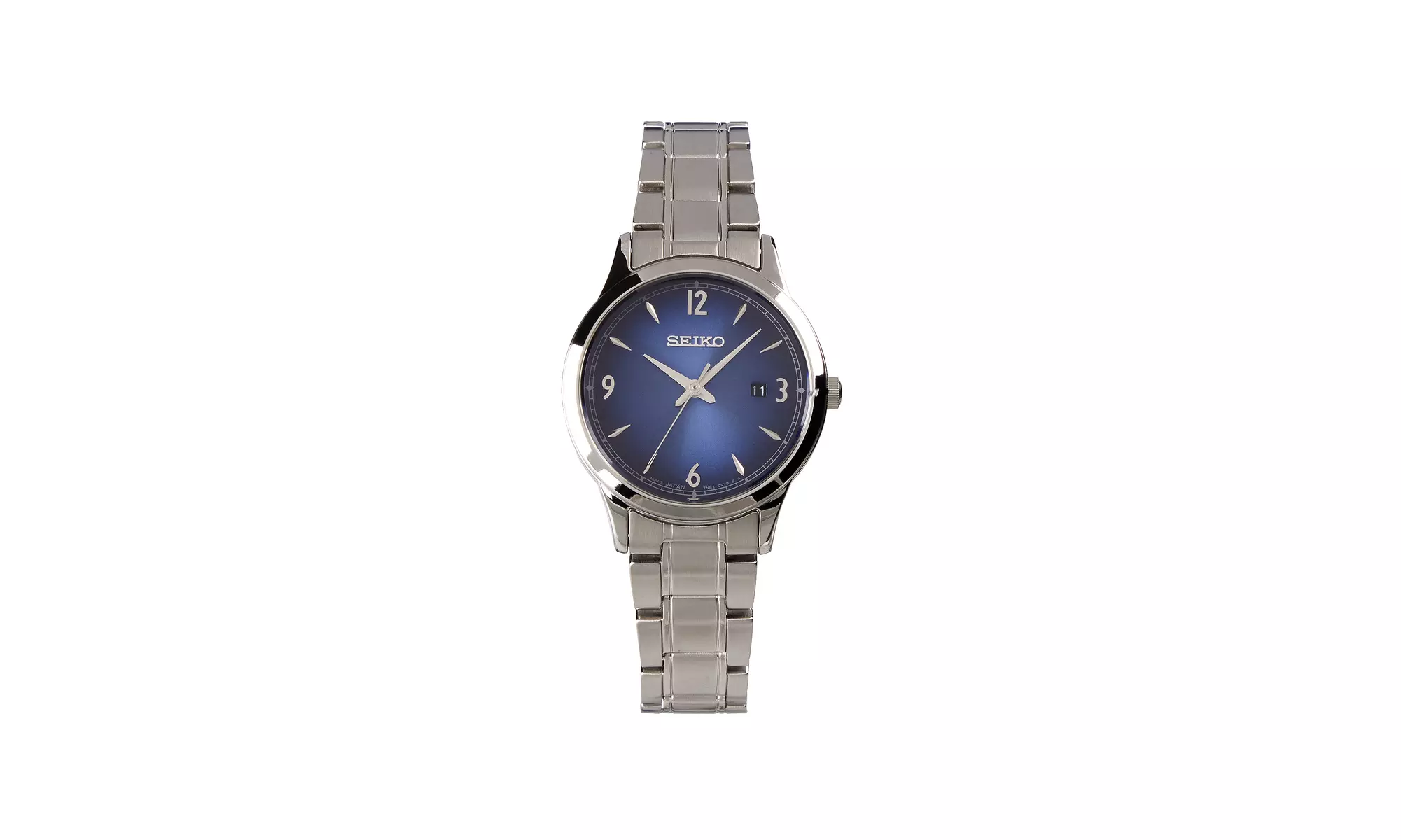 Seiko Womens Classic SXDG99P1 Blue Dial Stainless-Steel Watch - Primary Image