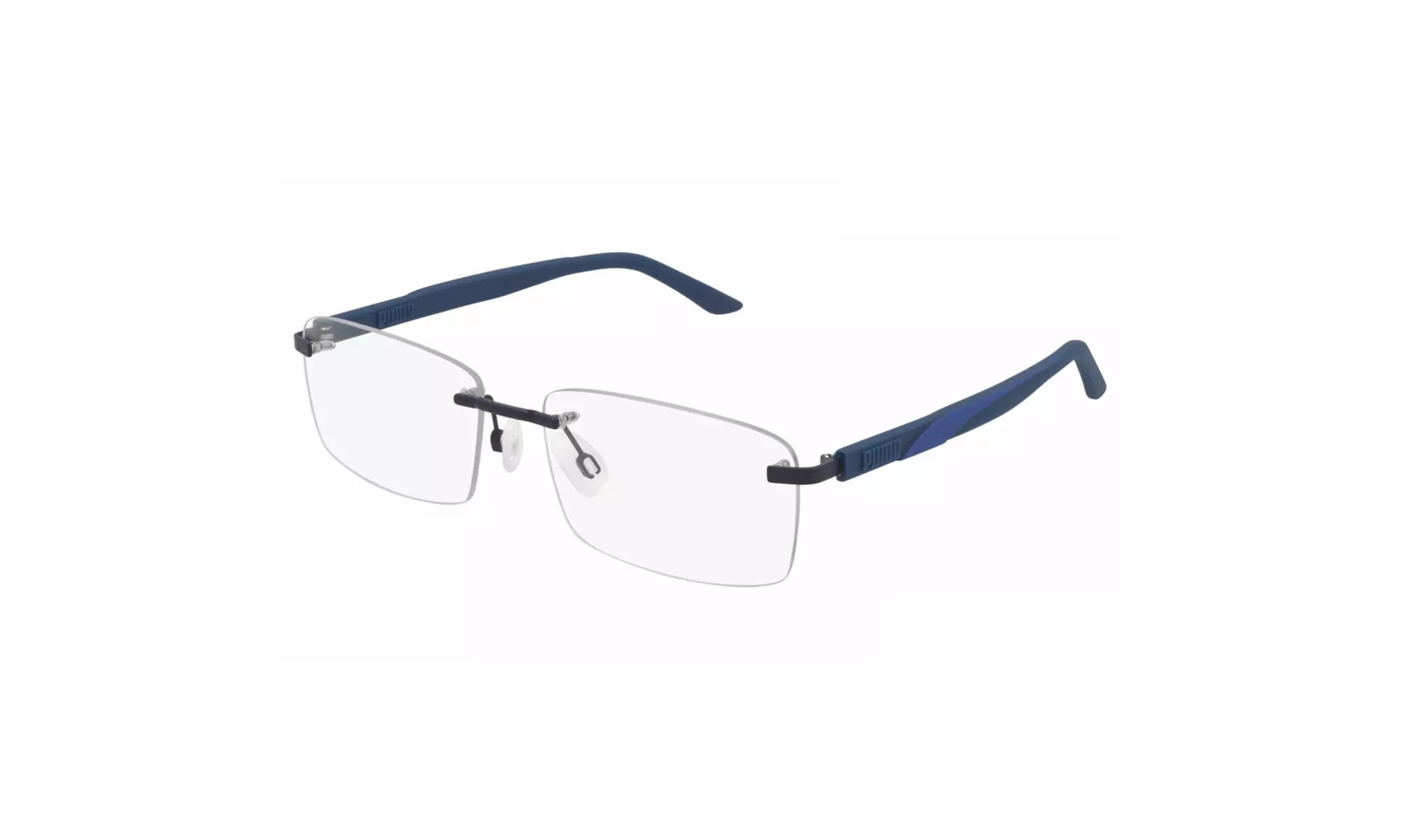Puma Men Eyeglasses PU0330o-003 Blue Frame Demo Lenses - Primary Image